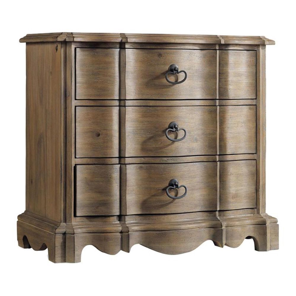 Hooker Furniture Corsica 3 Drawer Nightstand in Natural, , large