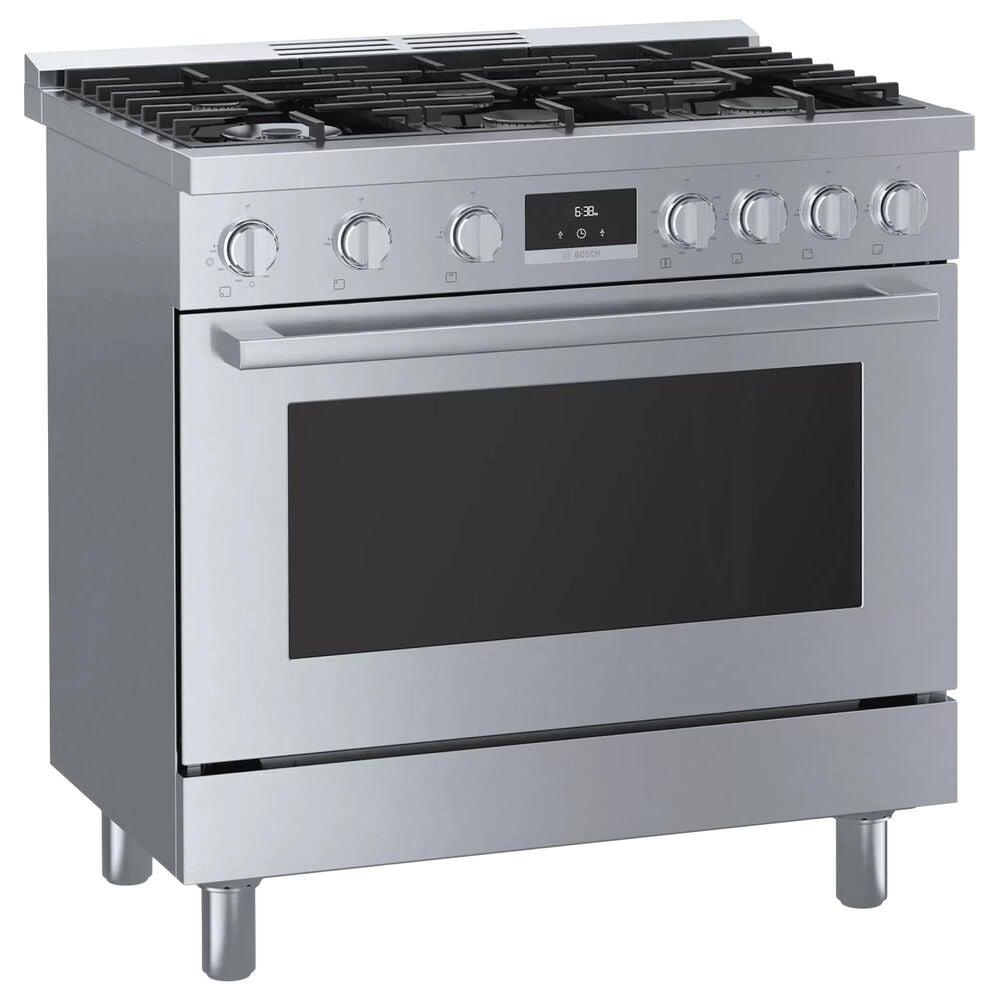 Bosch 3.4 Cu. Ft. Freestanding Gas Range with Convection in Stainless Steel, , large