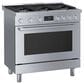 Bosch 3.4 Cu. Ft. Freestanding Gas Range with Convection in Stainless Steel, , large