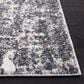 Safavieh Aston 6"7" Square Grey and Ivory Area Rug, , large