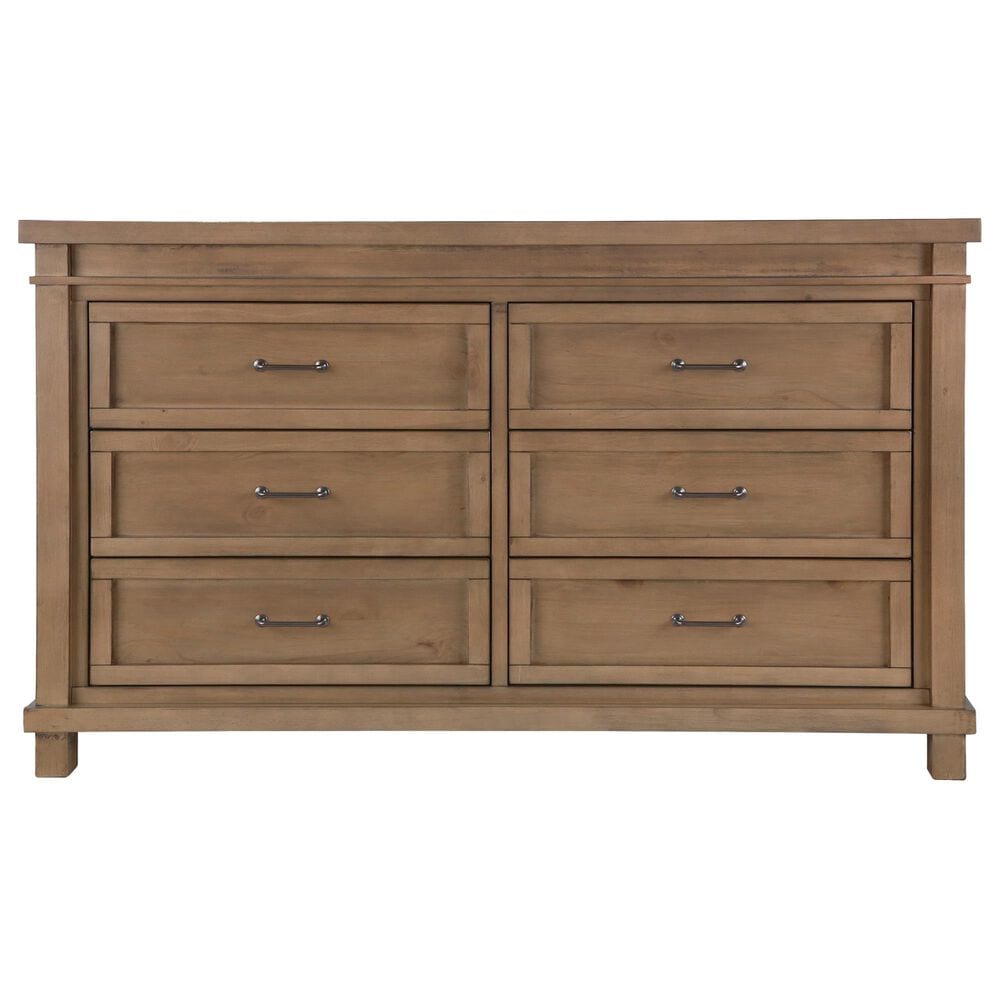 Baby Appleseed Rowan 6-Drawer Double Dresser in Sandwash, , large