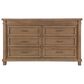 Baby Appleseed Rowan 6-Drawer Double Dresser in Sandwash, , large