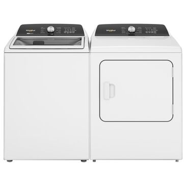 Whirlpool 4.7 Cu. Ft. Front Load Washer with 2-In-1 Removable Agitator and 7 Cu. Ft. Gas Dryer Laundry Pair in White, , large