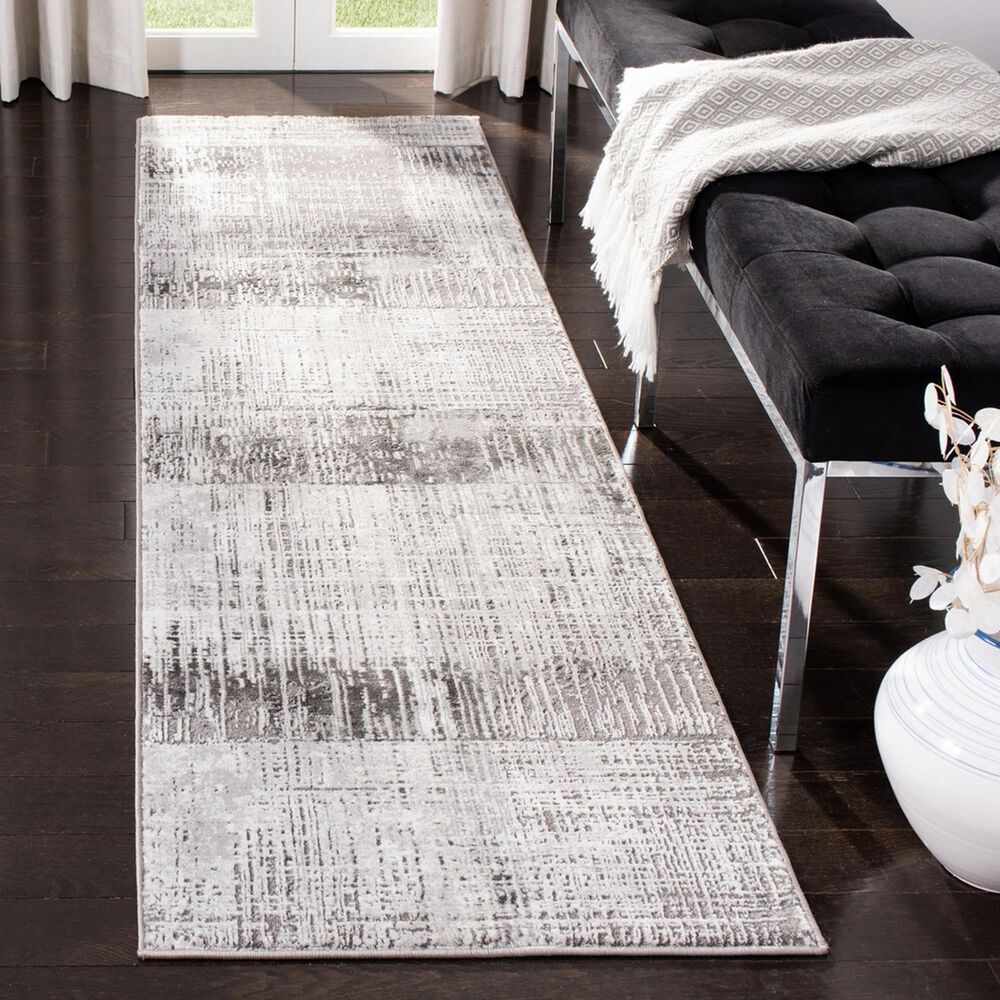 Safavieh Craft 2&#39;3&quot; x 6&#39; Grey and Dark Grey Runner, , large
