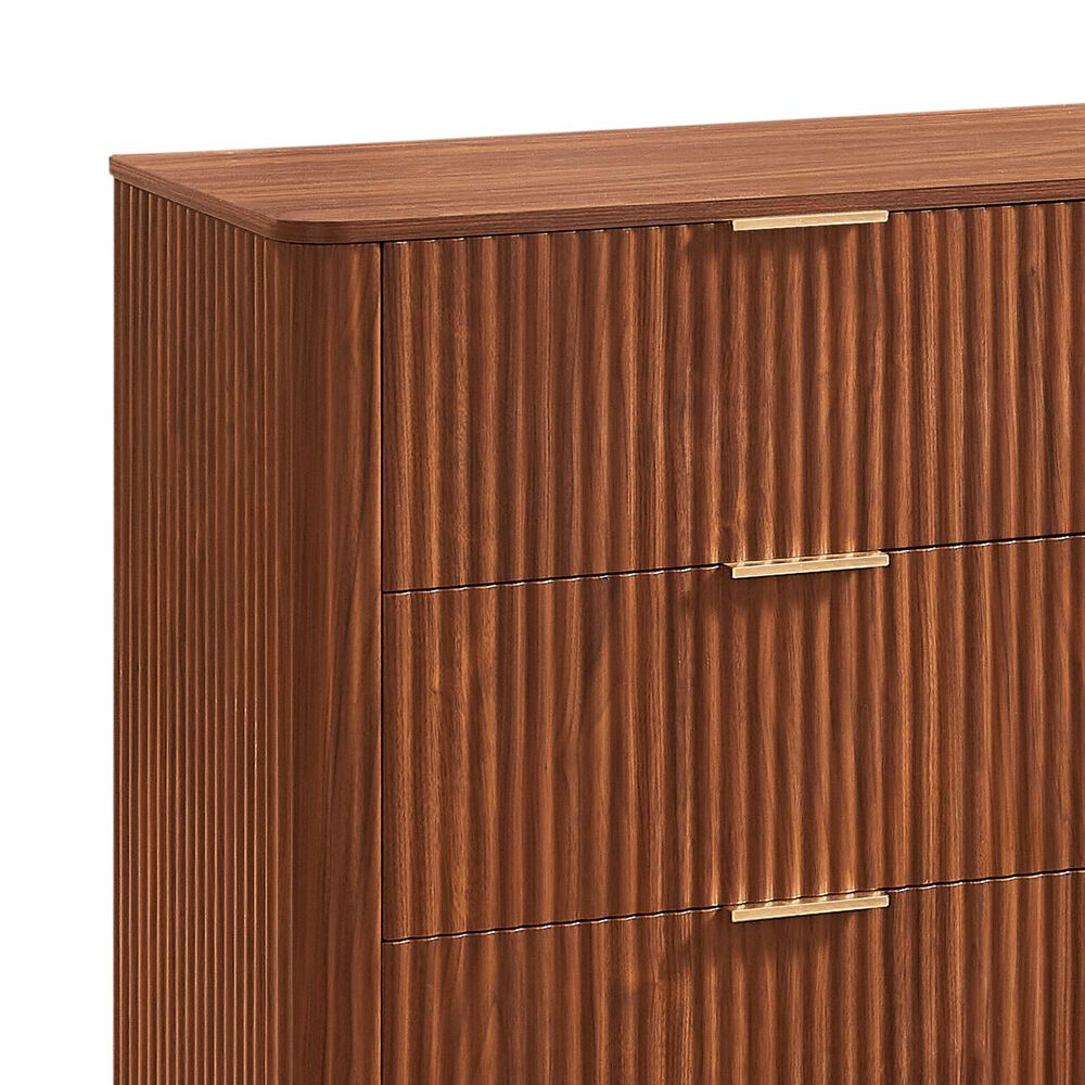 Hearth and Haven 6-Drawer Dresser in Walnut, , large