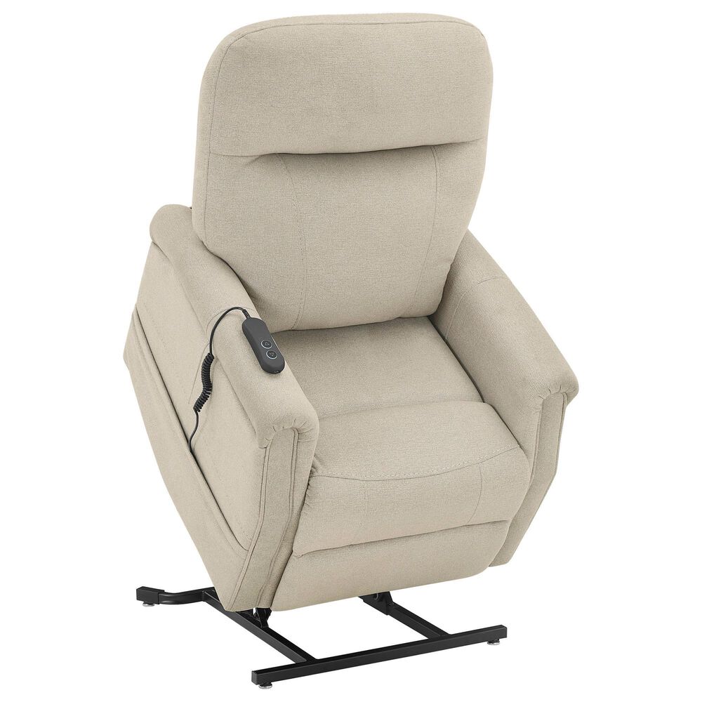 Steve Silver Rhodes Power Lift Recliner in Aspen Khaki, , large