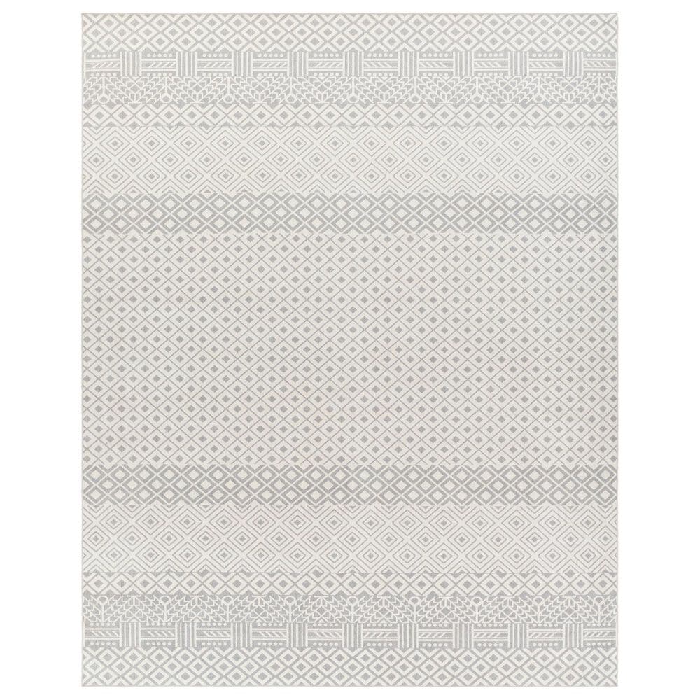 Surya Lavadora 9"3" x 12" Gray and Light Gray Area Rug, , large