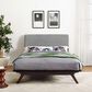 Modway Tracy Queen Platform Bed in Cappuccino Gray, , large
