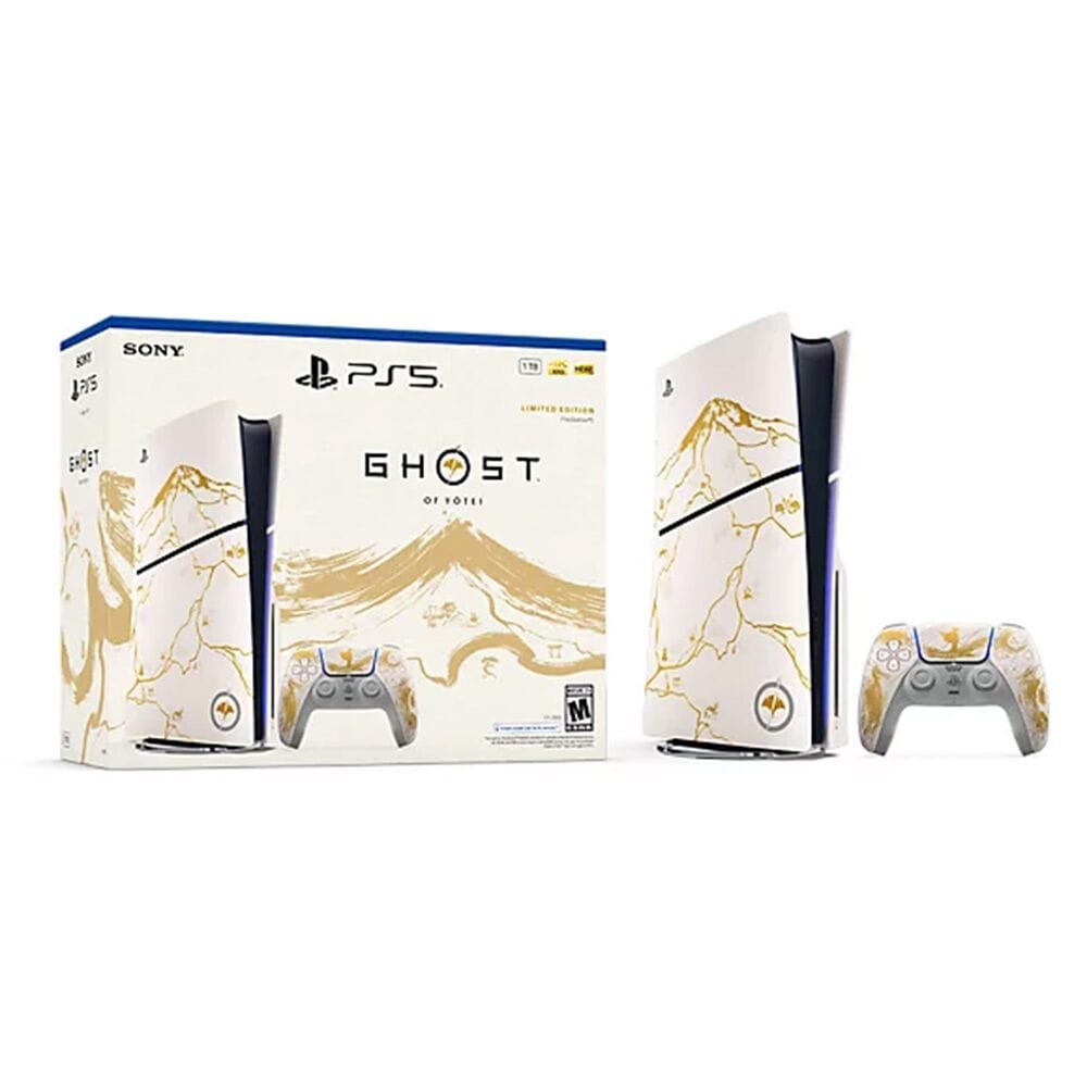 Sony PlayStation 5 Console - Ghost of Yotei Gold Limited Edition Bundle, , large