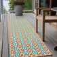 Dalyn Rug Company Marlo 2"3" x 10" Orange Indoor/Outdoor Runner, , large