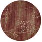 Nourison Somerset ST74 5"6" Round Flame Area Rug, , large
