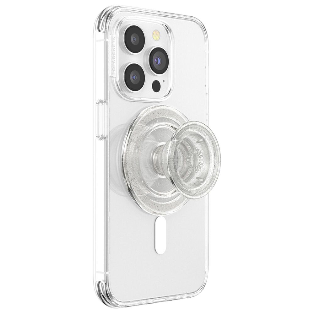 PopSockets Festival Season MagSafe PopGrip in Clear Glitter, , large