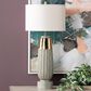Crestview Collection Wilkerson Table Lamp in Grey and Gold, , large