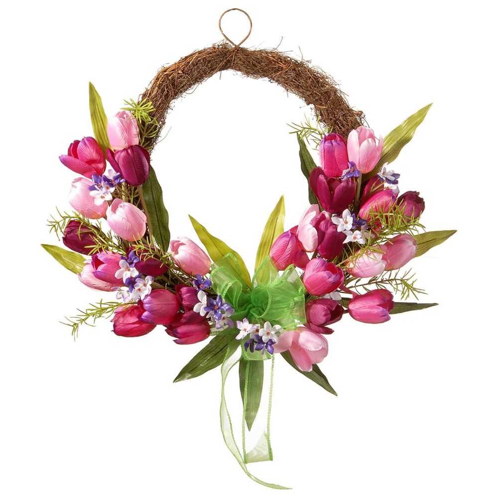 National Tree 20" Tulip Twig Wreath, , large