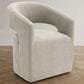 Furniture of America Rivena Modern Arm Chair with Casters in Taupe, , large
