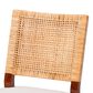 Baxton Studio Lesia Side Chair with Cushion in Light Honey and Walnut Brown, , large