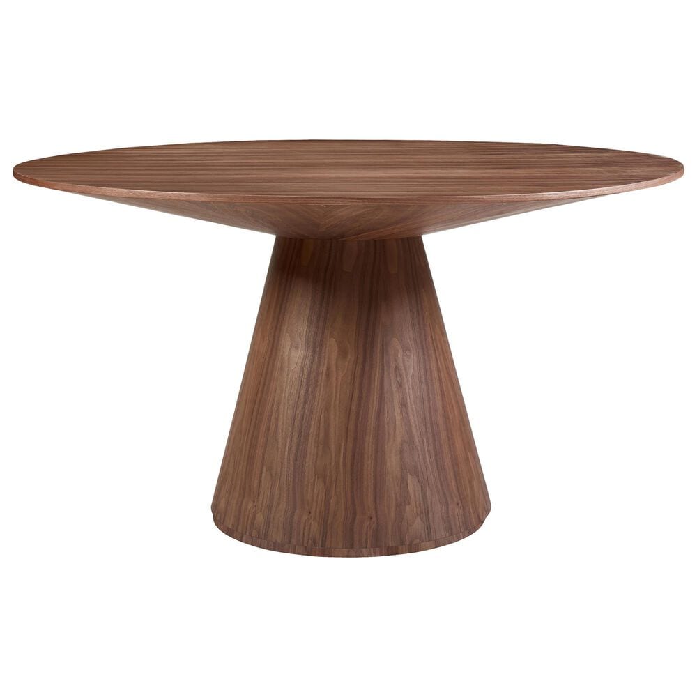 Moe"s Home Collection Otago Round Dining Table in Brown - Table Only, , large