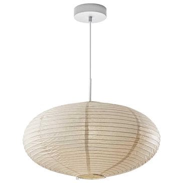 Adesso Alana 1-Light Large Pendant in White, , large