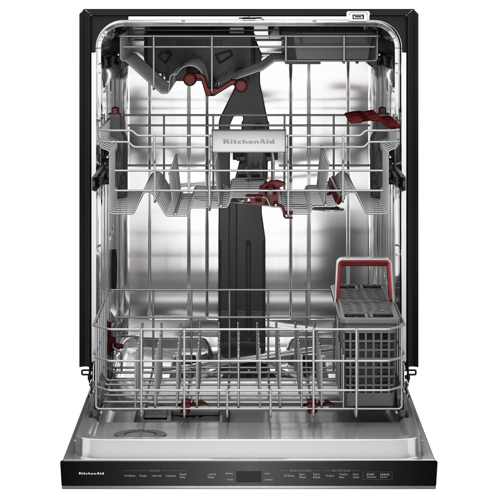 KitchenAid 24&quot; Max Jets Third Rack Dishwasher with Advanced ProDry System, Pocket Handle and Ultra-bright LED Lighting in Black Ore, , large