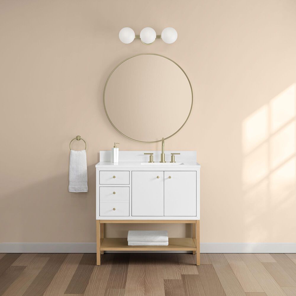 37B Isadore 36" Single Bathroom Vanity Cabinet in Bright White and White Composite Stone Top and Backsplash, , large