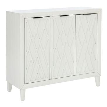 Linden Boulevard 3 Door Cabinet in White, , large
