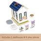 Fisher Price Wooden On-The-Go Play House Dollhouse in Multicolor, , large