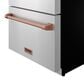 Thor Kitchen Gordon Ramsay 5.4 Cu. Ft. Undercounter Drawer Freezer with Rose Gold Handle Kit in Stainless Steel, , large