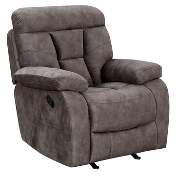 Crystal City Bogata Manual Rocker Recliner in Mushroom, , large