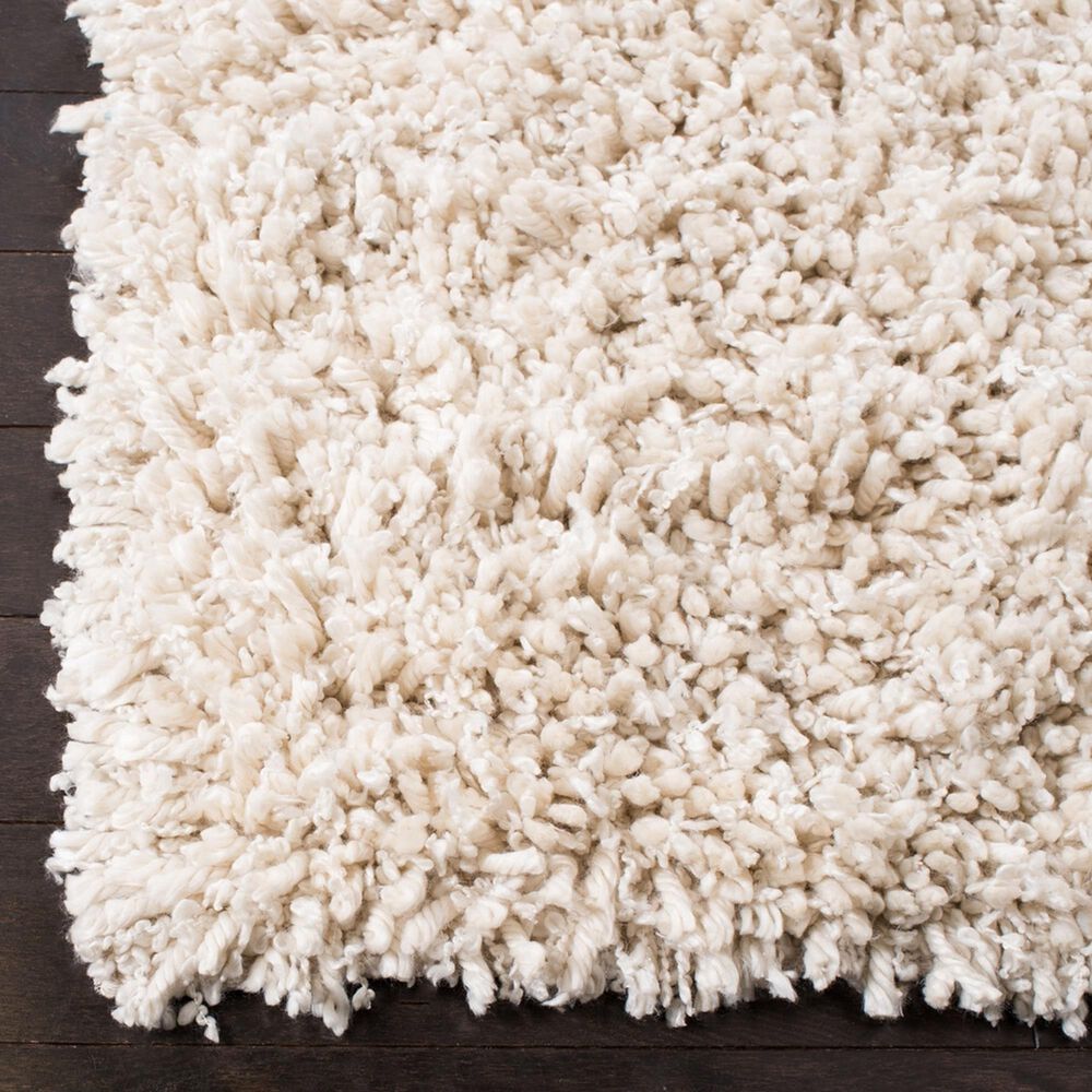 Safavieh Sheep Shag SSG212A 3&#39; x 5&#39; Ivory Area Rug, , large