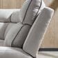 Ashley Social Pointe 3-Piece Power Symmetrical Reclining Sectional in Pearl and Ash, , large