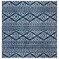 Safavieh Tulum Bohemian 5" Square Navy and Ivory Area Rug, , large