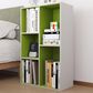 HOMLUX 5-Cube Reversible Storage Bookshelf in White and Green, , large