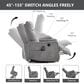 Hearth and Haven Power Lift Recliner in Light Gray, , large