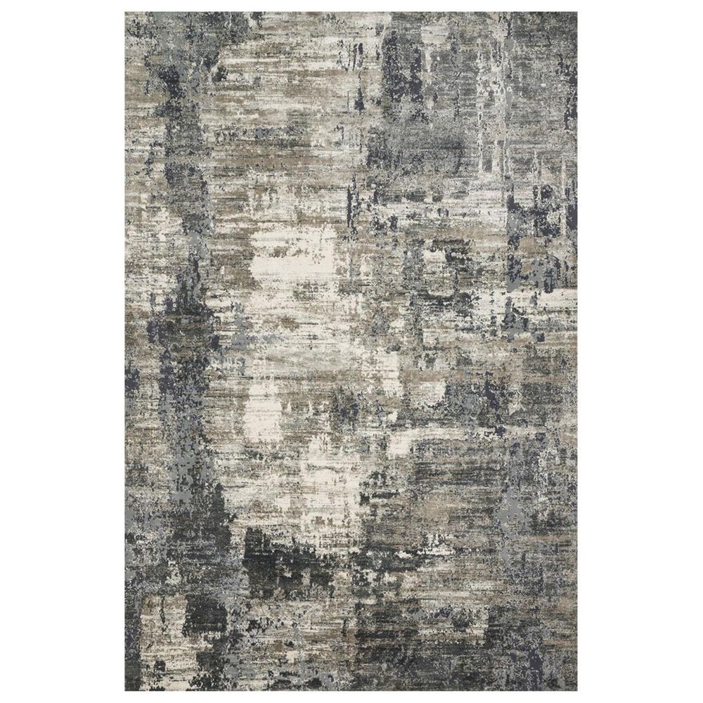 Loloi Cascade CAS-03 3"7" x 5"7" Ivory and Charcoal Area Rug, , large