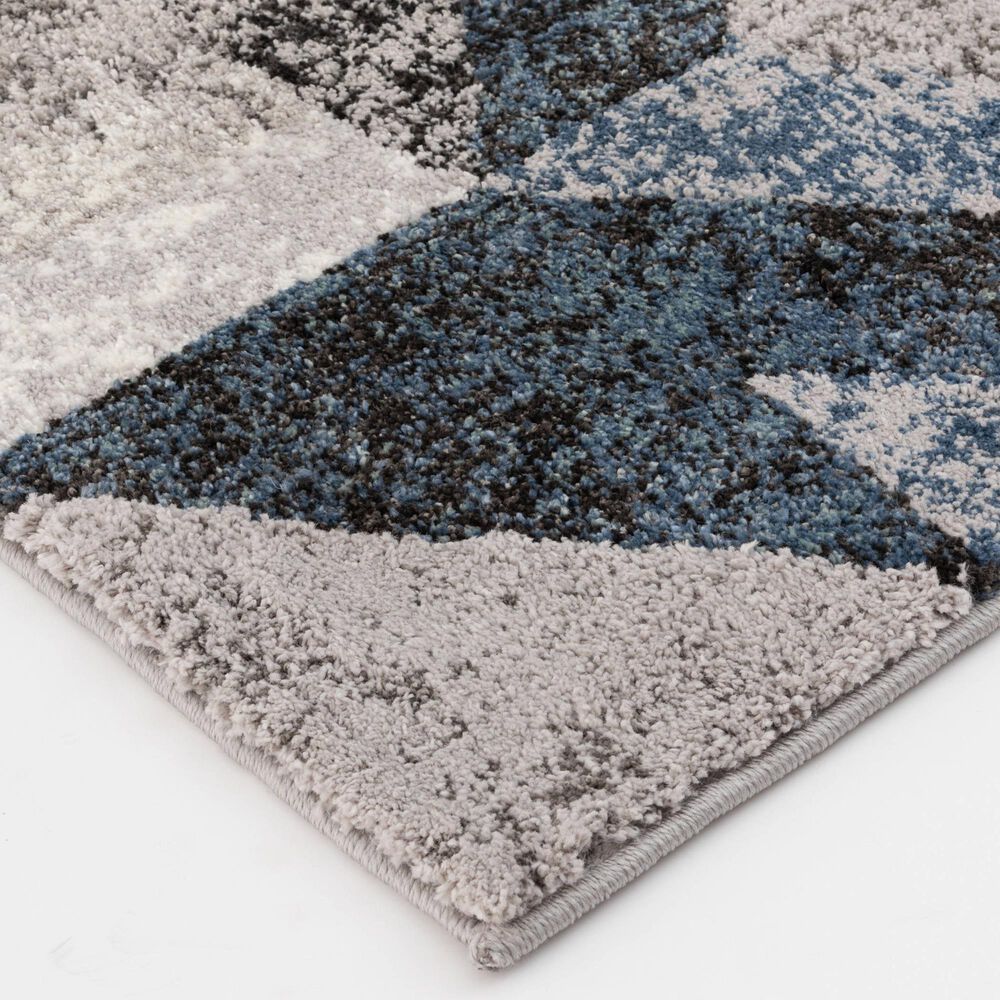 Central Oriental Structures Torrent Neola 5&#39; x 7&#39;6&quot; Cloud and Metal Area Rug, , large
