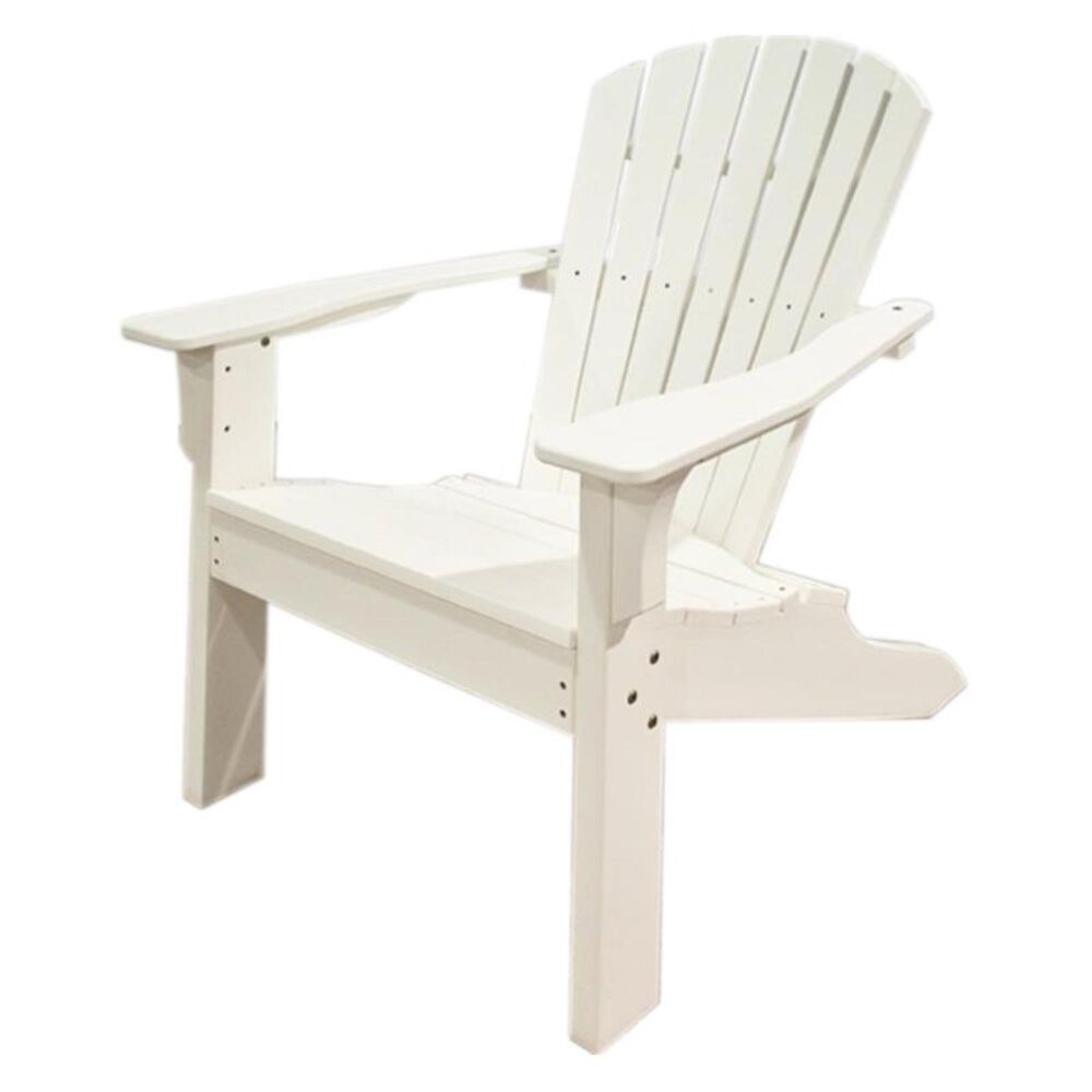 Oceanside Westerly Adirondack Shellback Chair in White NFM