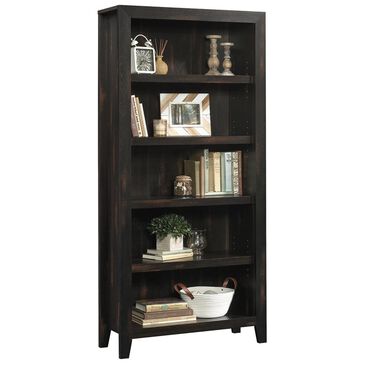 Sauder Dakota Pass 5-Shelf Bookcase in Char Pine, , large
