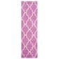 Safavieh Dallas Shag SGD257I-28 2"3" x 8" Pink/Ivory Runner, , large