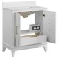 37B Fenwick 30" Single Bathroom Vanity in Bright White with Glossy White Composite Stone Top and Backsplash, , large