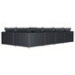 Hartsfield Remington 5-Piece Stationary Right Facing Chaise Sectional in Slate, , large