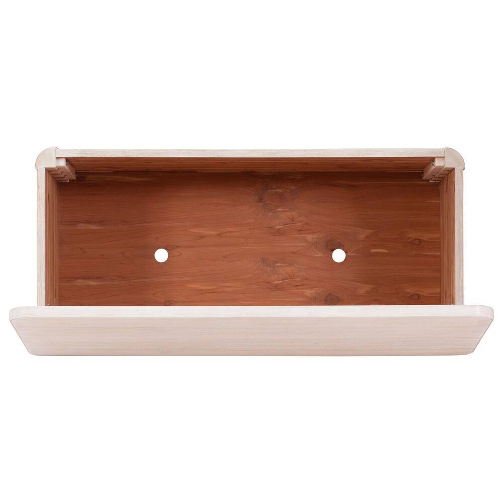 Linon Home Decor Brosnan Rope Cedar Chest in Whitewash, , large