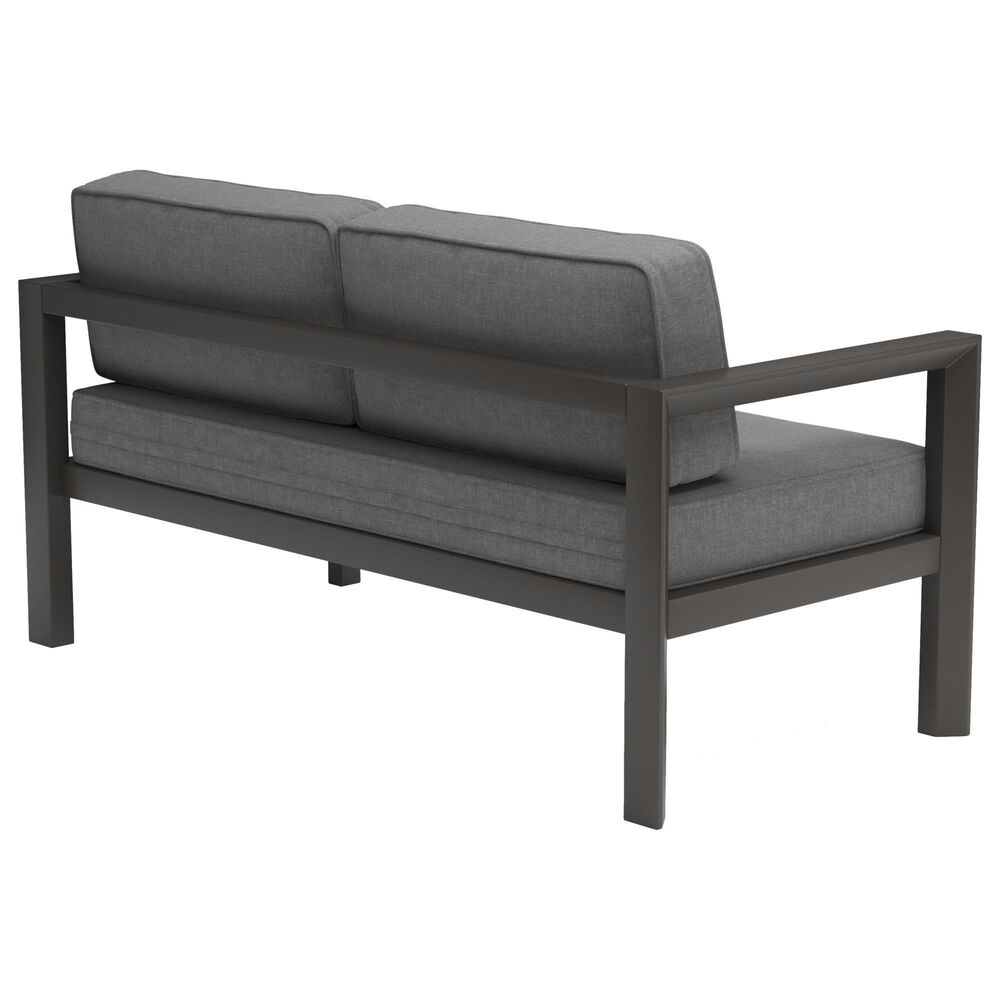 Homestyles Grayton 4-Piece Patio Conversation Set with Loveseat in Gray, , large