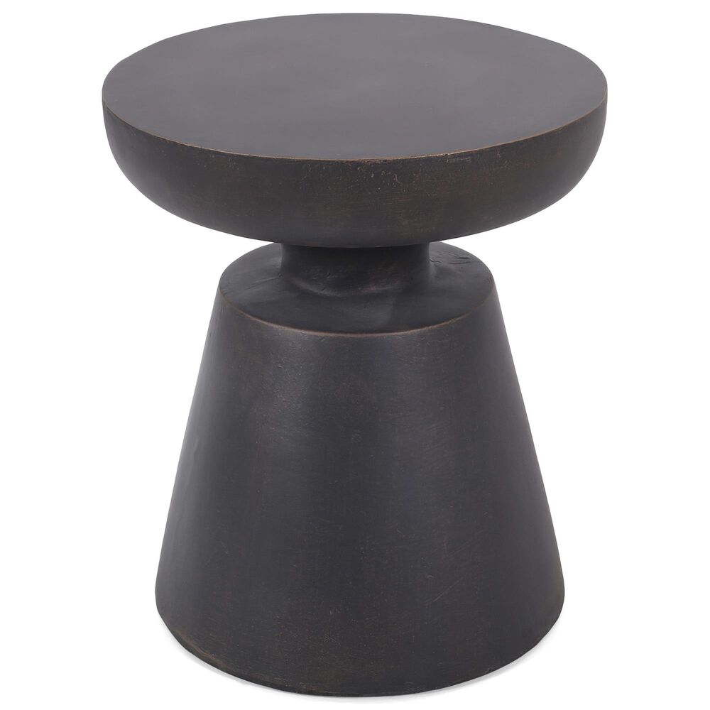 Hearth and Haven Round Patio Side Table in Copper, , large