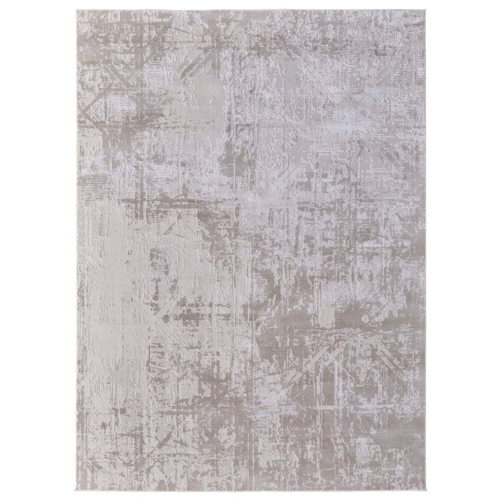 Feizy Prasad Ivory and Beige 8' x 11' Area Rug, , large