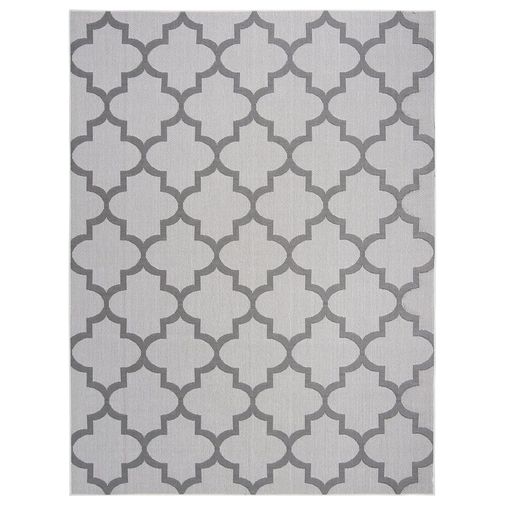 Safavieh Bermuda BMU804B 8" x 10" Ivory and Grey Indoor/Outdoor Area Performance Rug, , large