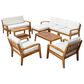 Noble House Grenada 9-Piece Patio Sectional Sofa Set in Beige, , large