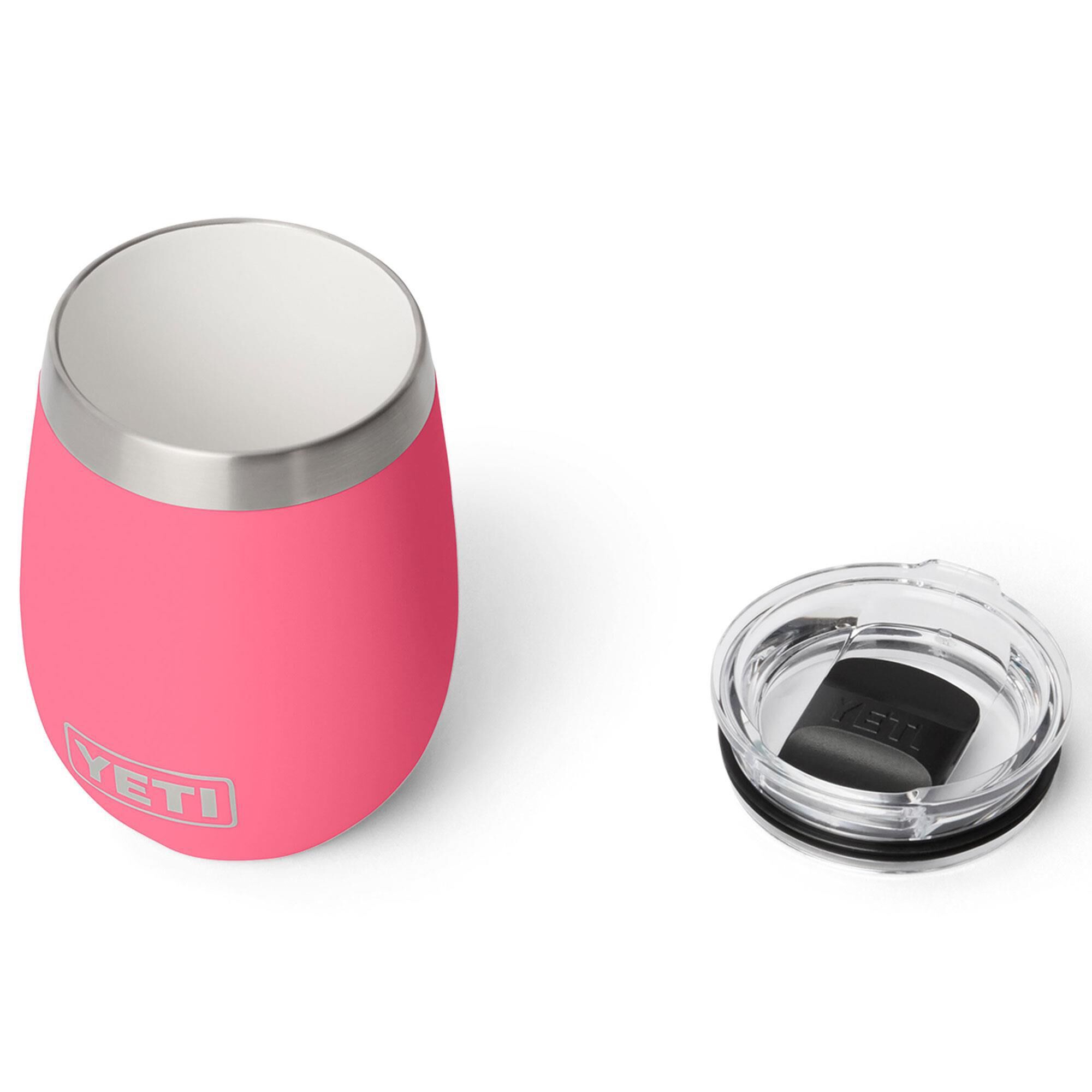 YETI Rambler 10 Oz Wine Tumbler with MagSlider Lid in Tropical Pink