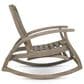 Hearth and Haven Sunview Outdoor Rocking Chair with Retractable Footrest in Grey, , large