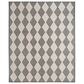 Nourison Positano Geometric Charcoal 7" x 10" Indoor/Outdoor Area Rug, , large