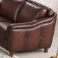 Hydeline Belfast 4-Piece Stationary Living Room Set in Caramel Brown, , large